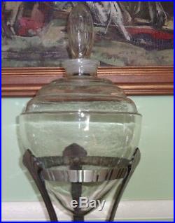 Vintage Art Deco Show Globe Drug Store Pharmacy Display Jar Bottle Apothecary