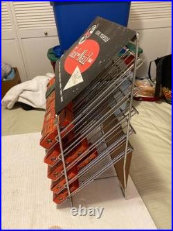 Vintage Atlas Tack and Nail Bar wire rack counter display with (65) NOS boxes