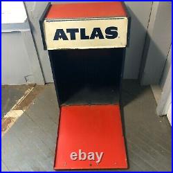 Vintage Atlas Windshield Wiper Blades Display Cabinet