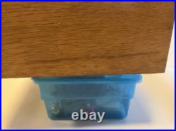 Vintage Aunt Lydia's Button & Carpet Thread Advertising Wood Store Display Box