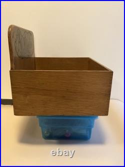 Vintage Aunt Lydia's Button & Carpet Thread Advertising Wood Store Display Box