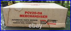 Vintage BORG WARNER PCV20-DA Merchandiser With Window Banner STORE DISPLAY NOS