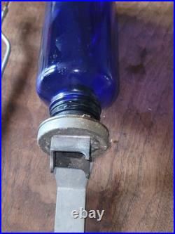 Vintage BROMO SELTZER Lenticular Sign, Cobalt Blue Bottle & Dispenser EMERSON