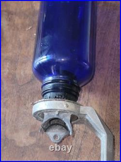 Vintage BROMO SELTZER Lenticular Sign, Cobalt Blue Bottle & Dispenser EMERSON