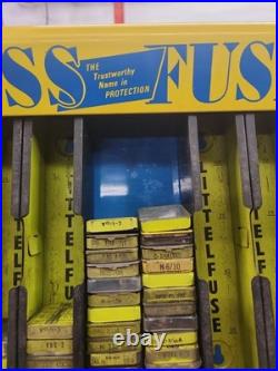 Vintage BUSS Fuse Display Rack Sign Gas Station Auto Parts Store Countertop