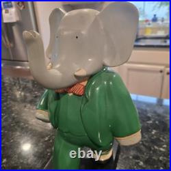 Vintage Babar The Elephant Store Display With Artist Sig France Toy