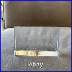 Vintage Baccarat Crystal Store Display Sign