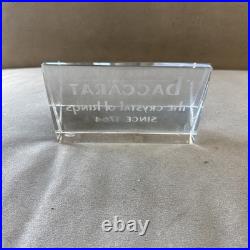 Vintage Baccarat Crystal Store Display Sign