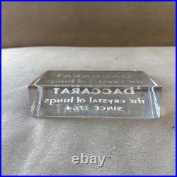 Vintage Baccarat Crystal Store Display Sign