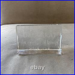 Vintage Baccarat Crystal Store Display Sign
