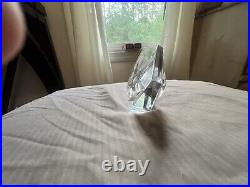 Vintage Baccarat Crystal Store Display Sign almost perfect 1 tiny chip in photo