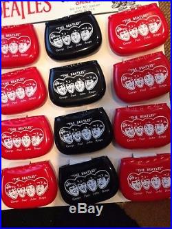 Vintage Beatles Coin Purses on Store Display 1964 Rare Collectible and MINT