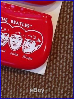 Vintage Beatles Coin Purses on Store Display 1964 Rare Collectible and MINT