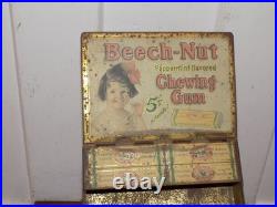 Vintage Beech-Nut Chewing Gim Tin 4 Shelf Store Display