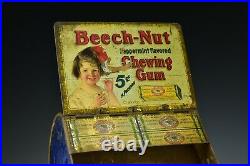 Vintage Beech-Nut Chewing Gum Tin Litho Store Display
