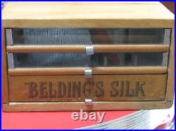 Vintage Beldings S Silk Spool Cabinet