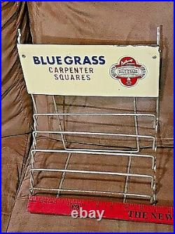 Vintage Belknap Blue Grass Carpenter Squares Store Display Rack