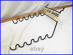 Vintage Belknap Blue Grass Nail Hammer Store Advertising Rack Display Sign Tool