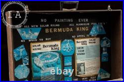 Vintage Bermuda King 84 Salesman's Sample Pool Display in Case