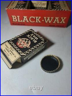 Vintage Black Wax Teeth By Thomas C. Dunham Inc. Store Display 12 Boxes RARE