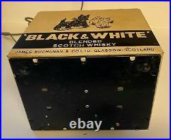 Vintage Black & White Scotch Whiskey Barking Dogs Electronic Store Display