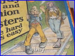 Vintage Blue Jay Corn Plasters Cardboard 2 Drawer Store Display