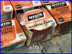 Vintage Borden Mystik Cloth Tape Metal Countertop Store Display Rack With Tape