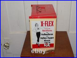 Vintage Bowes Cheerleader X-Flex Tubeless Tire 2 Drawer Store Display