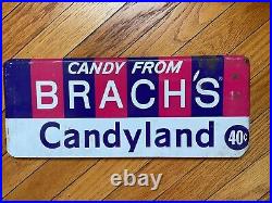 Vintage Brach's Candyland Candy 40 Cents Store Display Sign