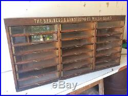 Vintage Brainerd & Armstrong's General Store Advertising Spool Silk Cabinet Case