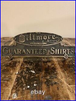 Vintage Brass Biltmore Chicago Shirts Store Counter Advertising Display