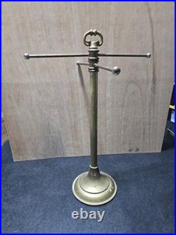 Vintage Brass Store Counter Top Display Rack Jewelry Display