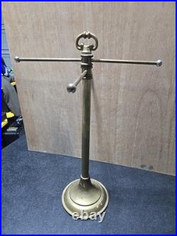 Vintage Brass Store Counter Top Display Rack Jewelry Display