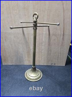 Vintage Brass Store Counter Top Display Rack Jewelry Display