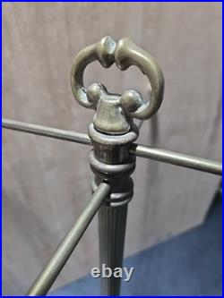 Vintage Brass Store Counter Top Display Rack Jewelry Display