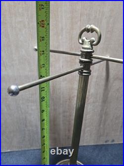 Vintage Brass Store Counter Top Display Rack Jewelry Display