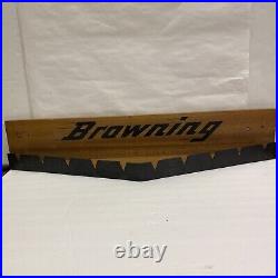 Vintage Browning Bow Store Display Bow Hanger Sign