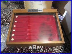 Vintage Buck Knife Store Counter Top Display Case With 7 Buttons Circa 1970