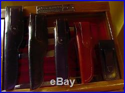 Vintage Buck Knives and Vintage Hardware Store Display Case
