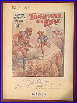 Vintage Buffalo Bill Library Dime Store Cover Set of 4+ Original Portfolio/Lette