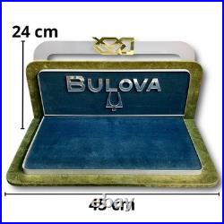 Vintage Bulova Display Tray Advertising Faux Suede