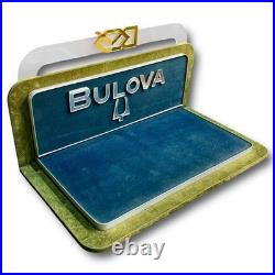 Vintage Bulova Display Tray Advertising Faux Suede