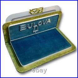 Vintage Bulova Display Tray Advertising Faux Suede