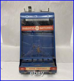 Vintage Burgess Battery / Ge Mazda Bulb Store Display / Vendor