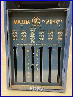 Vintage Burgess Battery / Ge Mazda Bulb Store Display / Vendor