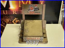 Vintage Burgess Battery Store Display Stand Antique Countertop Display
