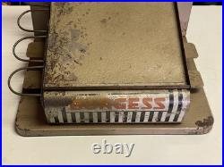 Vintage Burgess Battery Store Display Stand Antique Countertop Display