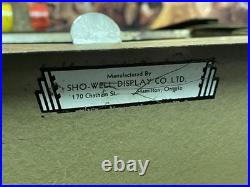 Vintage Burgess Battery Store Display Stand Antique Countertop Display