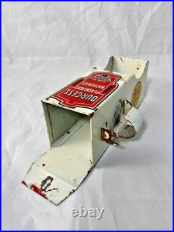 Vintage Burgess Flashlight Battery Advertising Sign Tin Store Display Tester CA