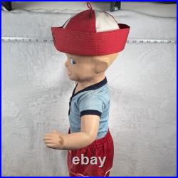 Vintage Buster Brown Advertising Store Display Mannequin with Dog And Clothing 29